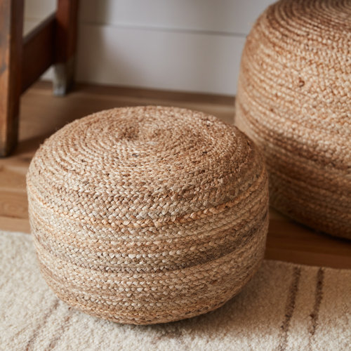 Teele 18" Wide Round Pouf Ottoman